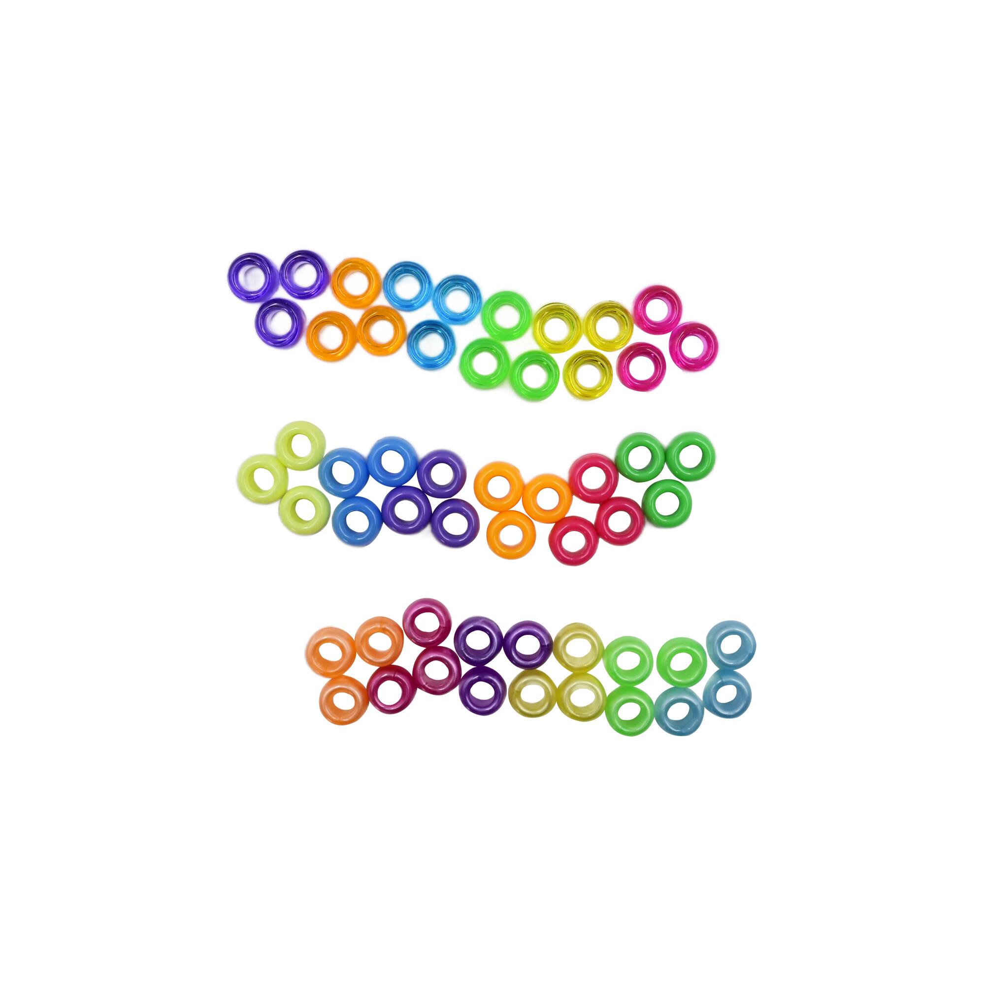 9 Packs: 2,300 ct. (20,700 total) Rainbow Pony Beads Set by Creatology™